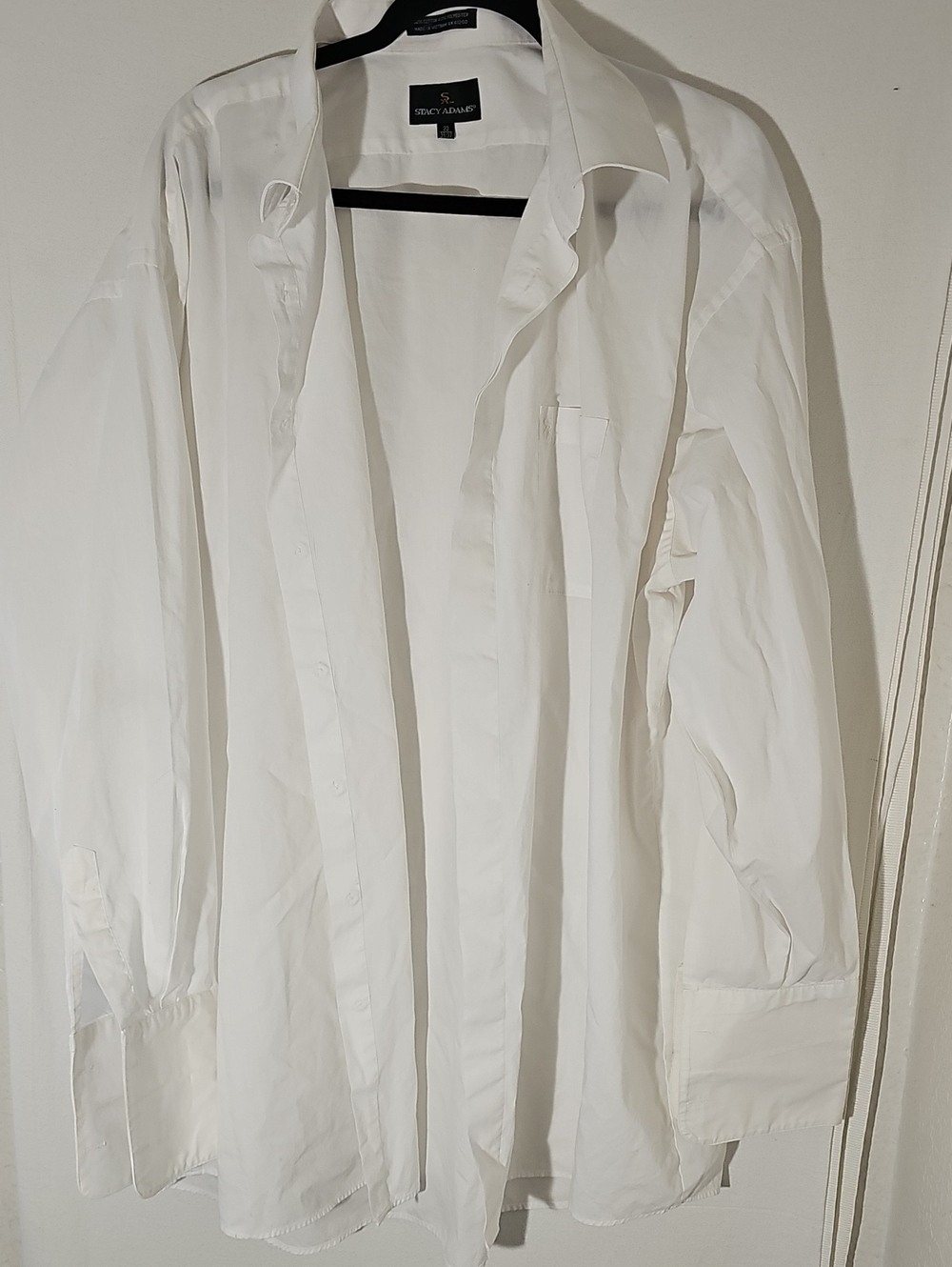 Stacy Adams White Button-Front Dress Shirt